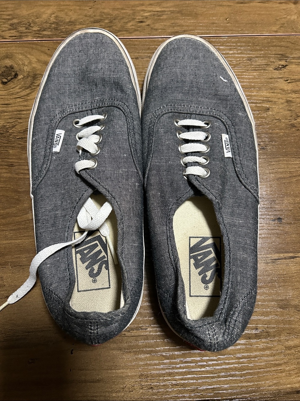 Vans Low-Top Canvas Sneakers in Charcoal
